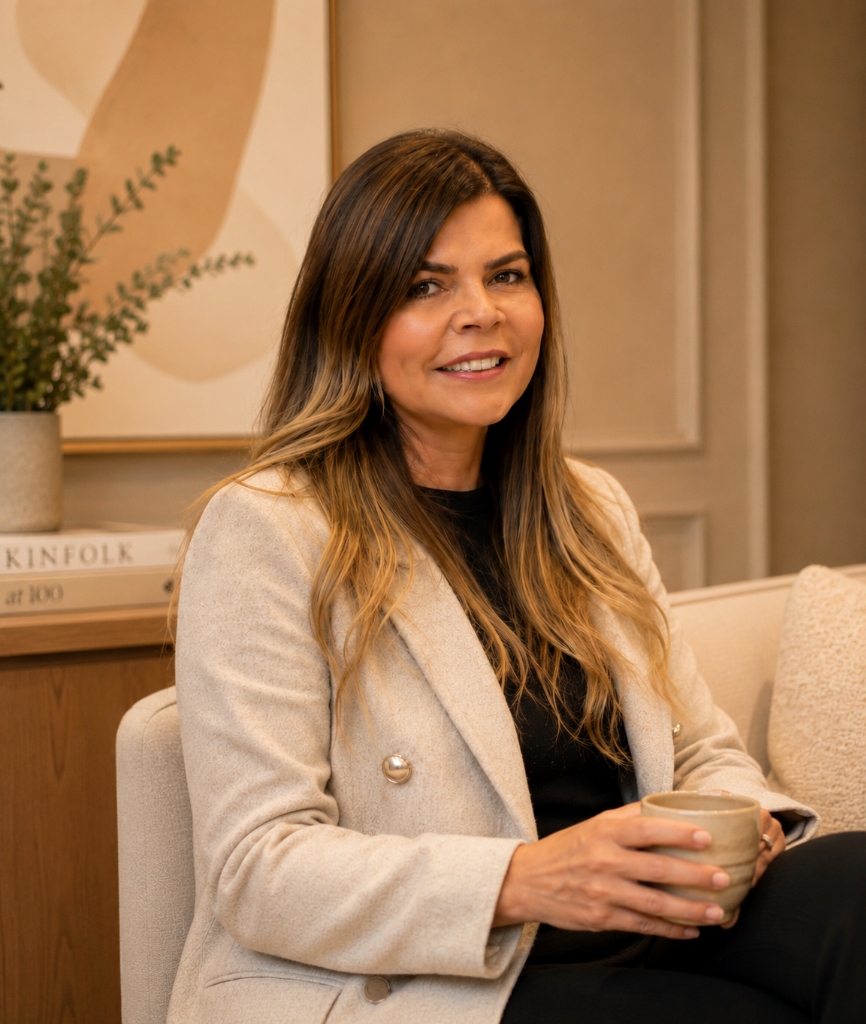 Dra. Pérola Udovic no seu consultório particular